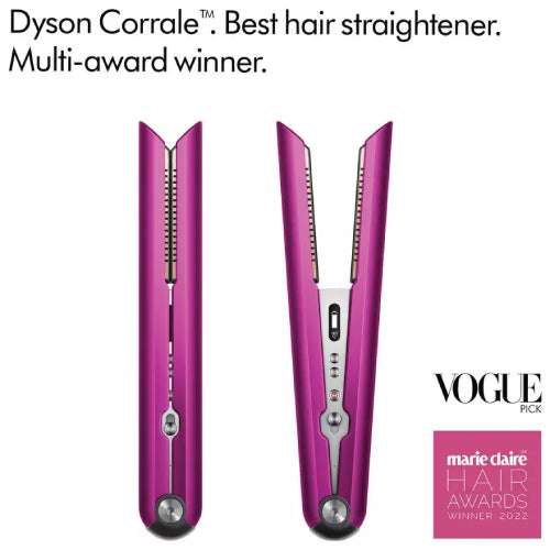 Dyson Corrale Hair Straightener - Bright Nickel / Fuchsia